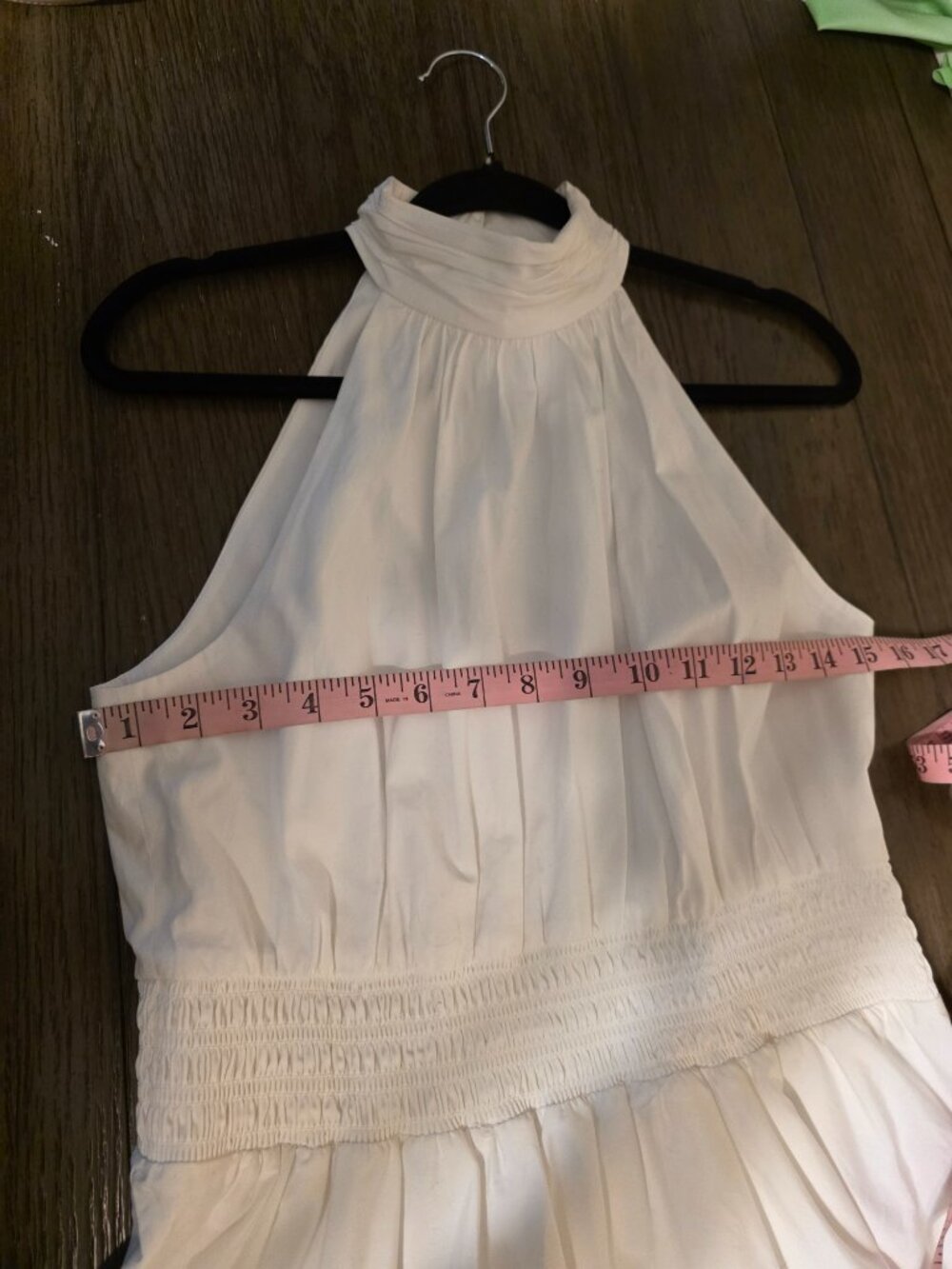 Veronica Beard Kinny Smocked Cotton Blend Midi Dress NWT White Size 6 - Picture 5 of 14